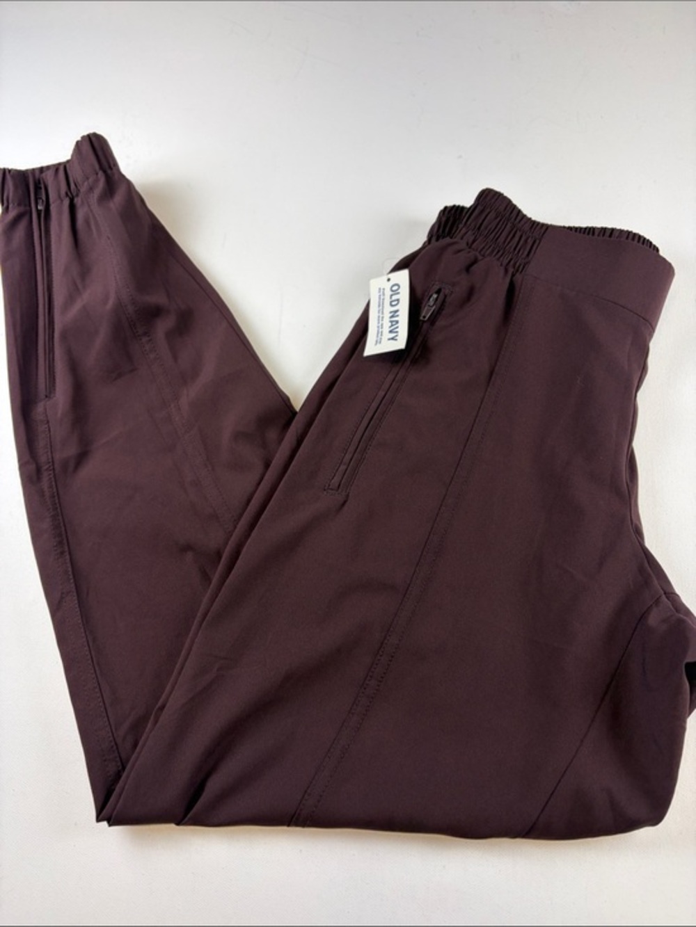 OLD NAVY STRETCHTECH JOGGER OANTS DARK PLUM NWT WOMENS XS